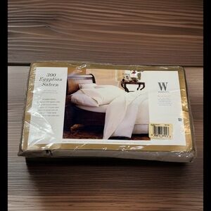 Wamsutta 300 Egyptian Sateen Color- Mushroom Twin Flat Sheet NIP